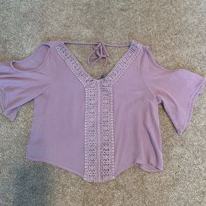 Cold Shoulder Crop Top